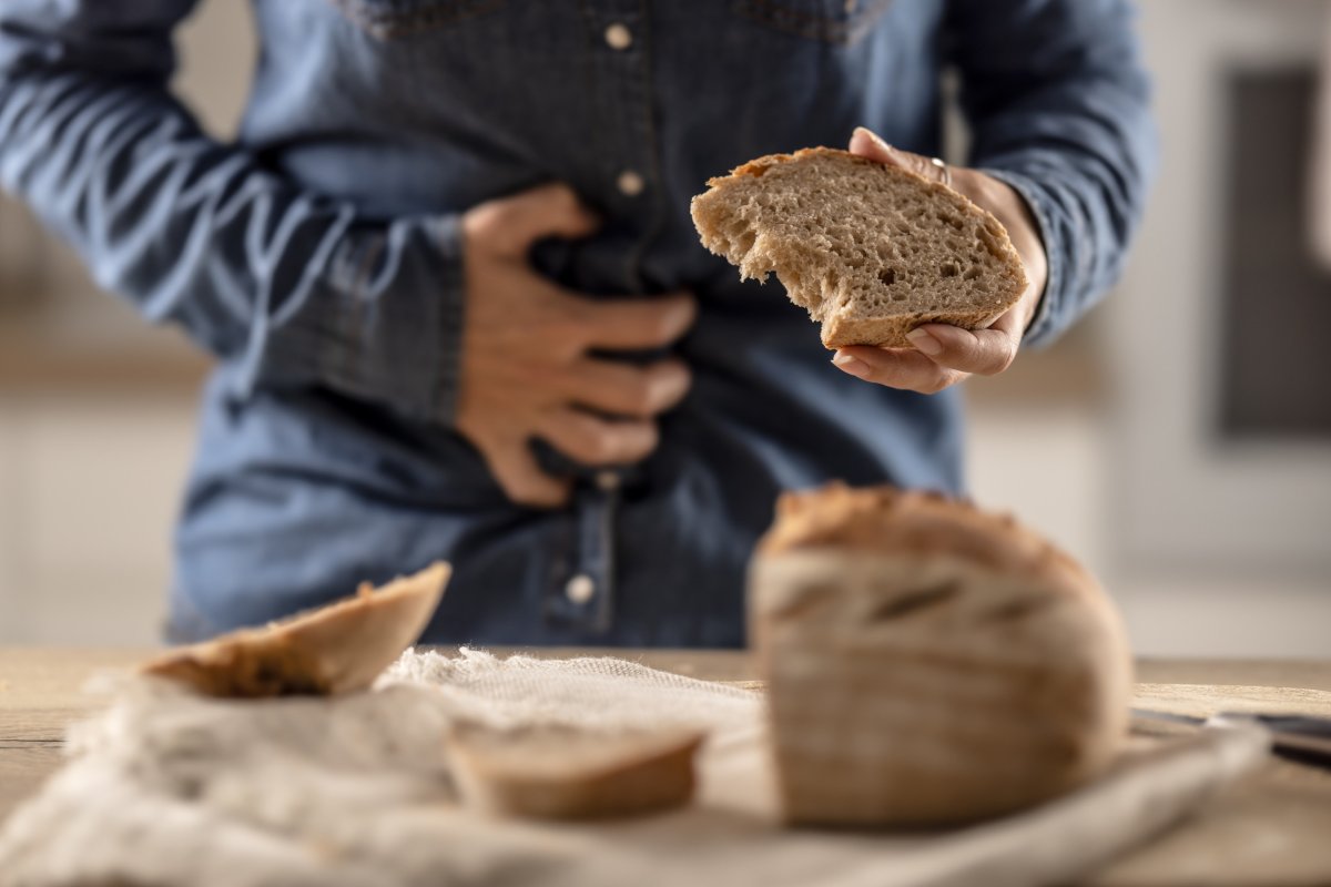 A woman cannot eat bread and grain products